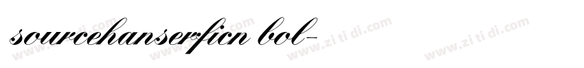 sourcehanserficn bol字体转换